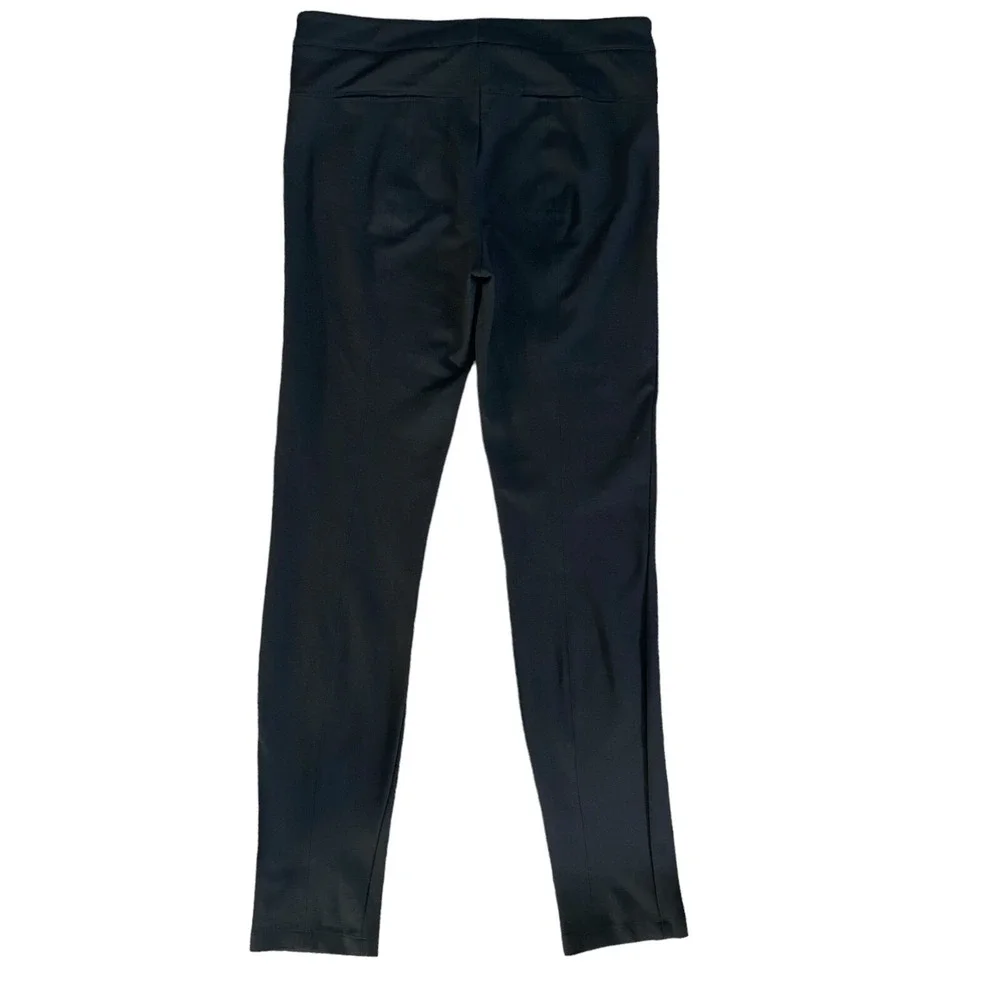 Vince Dress Pants Women 8 Black Knit Slim Stretch Minimalist Classic